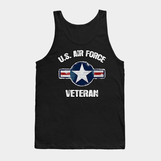 Proud USAF Veteran gifts Tank Top by Dailygrind